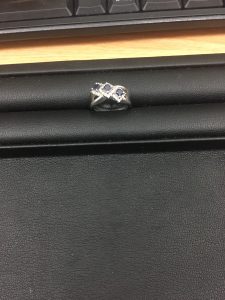 Pt900サファイアリング