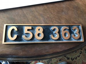 日本国有鉄道　蒸気機関車プレート