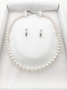 花珠真珠 ネックレス イヤリング セット