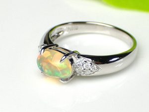 Pt900 オパールリング