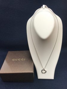 GUCCI ネックレス メンズ・レディース バンブー ハート ペンダント シルバーの買取実績 | 買取専門店さすがや