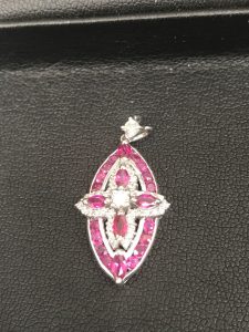 Pt900 ルビーペンダントトップ