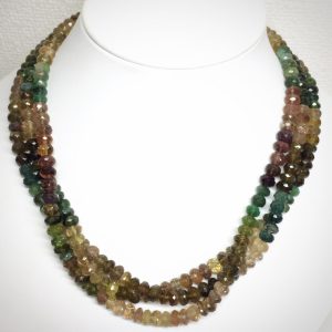 K18天然トルマリンネックレス