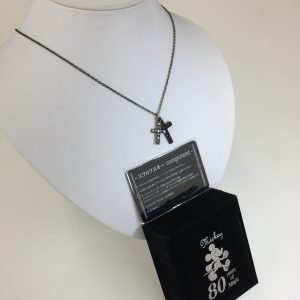 Mickey80周年 スワロフスキーネックレス