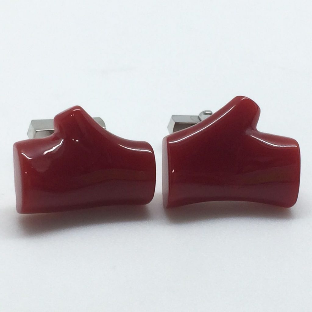 A5600 本珊瑚 朱色コーラル 金属製 カフス 13g 2025年最新本珊瑚カフスの人気アイテム - メルカリ