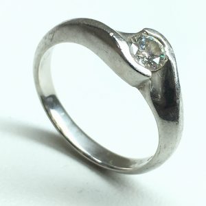 ダイヤ付Pt900リング