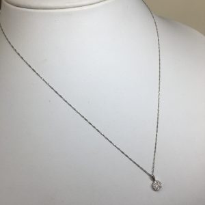 メレダイヤ付 Pt900ネックレス