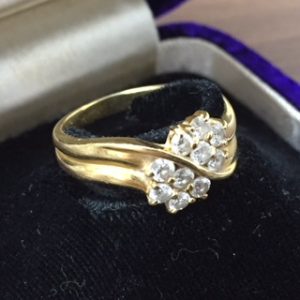 K18ダイヤモンドリング