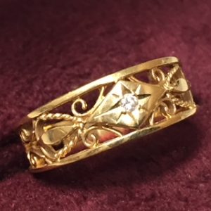 K18ダイヤモンドリング