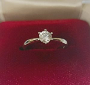 0.419ctダイヤ付 Pt900リング