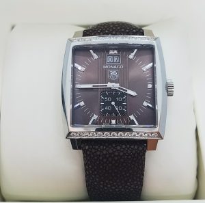 タグホイヤー モナコレディ グランドデイト ケースダイヤモンド 腕時計