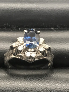 Pt900サファイアリング