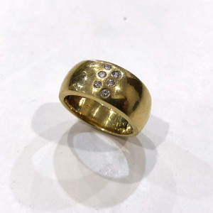 K18 メレダイヤリング