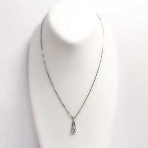 Pt850 ダイヤモンドネックレス