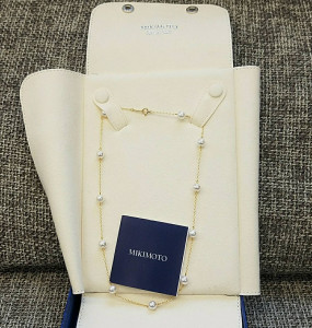 ミキモト パール 約6mm チェーン K18YG ネックレス