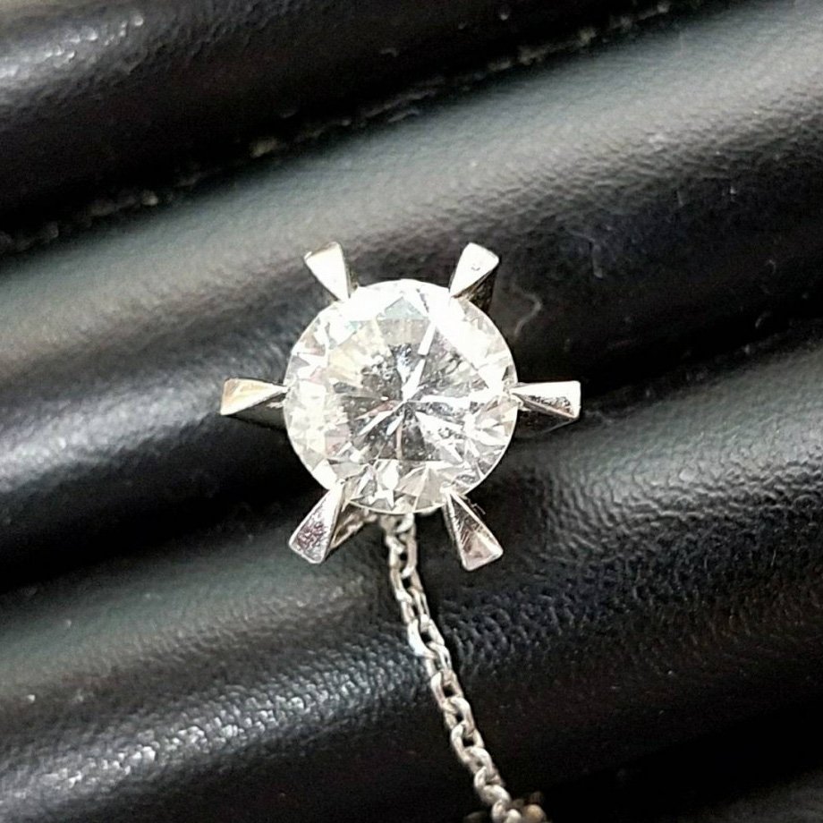 ダイヤモンド プラチナ タイタック ネクタイピン 0.23ct 21F224-