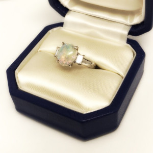 Pt900 オパールリング