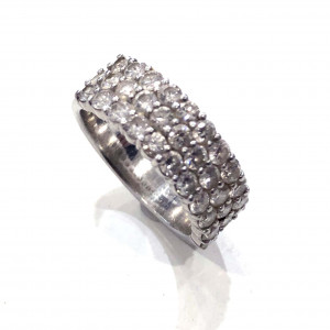 Pt900 メレダイヤリング 2.01ct