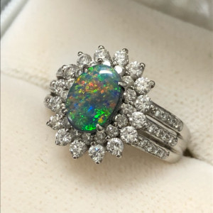 Pt900オパールリング