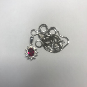 pt900/pt850メレダイヤルビーネックレス