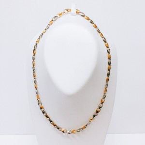 Pt850/K18 コンビネックレス