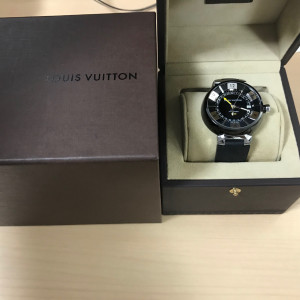 ルイ・ヴィトン タンブールインブラック GMT