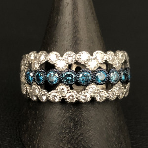 Pt900 1.50ct ブルーダイヤ リング