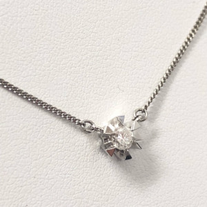 Pt900ネックレスダイヤ0.26ct