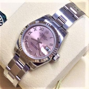 Rolex オイスター パーペチュアル ピンク ローマン オイスターブレスレット ランダム番 レディース 自動巻き 箱・保証書付き 美品