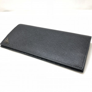 PRADA(プラダ) レザー ブラック 長財布