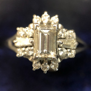 Pt900 総0.94ct ダイヤモンド リング