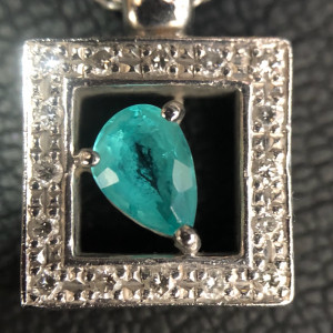 パライバトルマリン ネックレス0.46ct