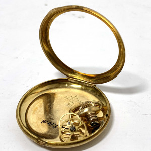 K18 懐中時計ケース リューズ