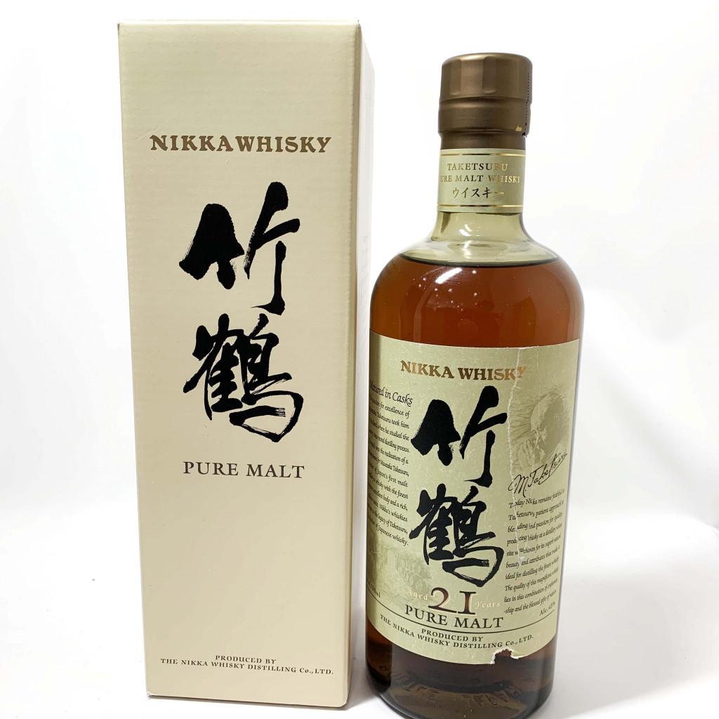 NIKKA ウイスキー 「竹鶴 21年」 旧ラベル 販売終了品の買取実績 