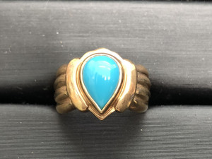 18金ターコイズリング