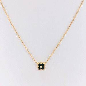 K18 ブラックダイヤ付き ネックレス 0.14ct