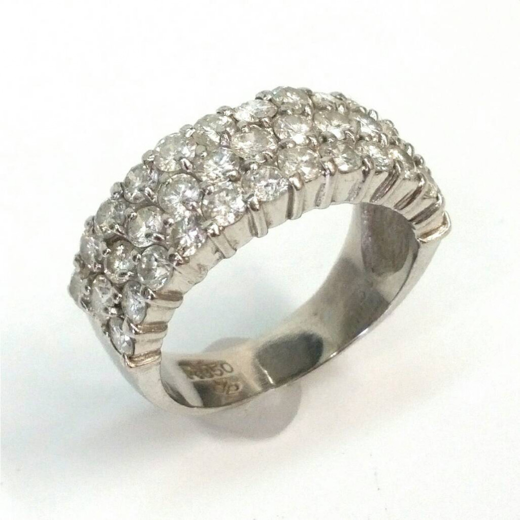 Pt850 メレダイヤ (1.91ct)付 リング