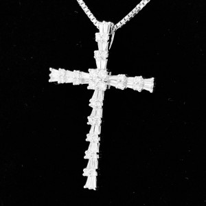 K18WG メレダイヤ (1.35ct)付 ネックレス