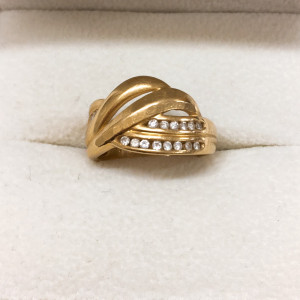 K18 メレダイヤ 0.06ct リング