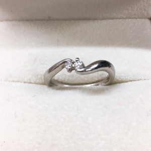 Pt900 メレダイヤ 0.1ct リング