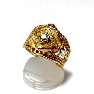 K18 メレダイヤ （0.18ct）リング