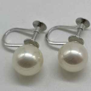 Pt850 本真珠イヤリング レディース 宝飾品 装飾品 貴金属 ジュエリー アクセサリー
