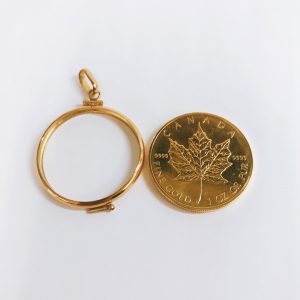 メイプルリーフ金貨 1OZ ネックレス トップ