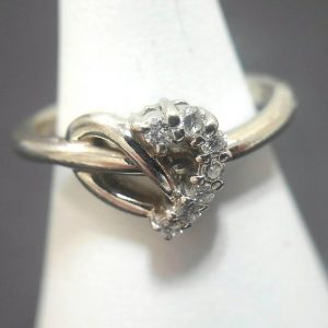 Pt850リング メレダイヤ0.14ct