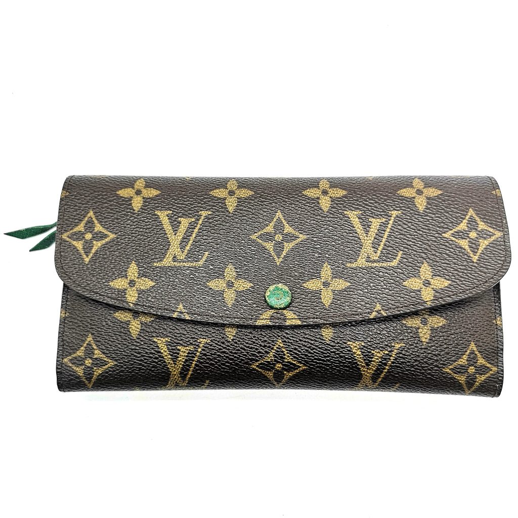 LOUIS VUITTON 長財布 本体のみ グリーン モノグラム ブランド レザー