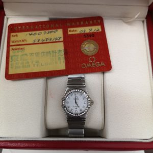 OMEGA オメガ コンステレーション ダイヤベゼル 不動 ギャランティ 保証書付き 腕時計