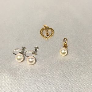 K18　ペンダントトップ＆イヤリング