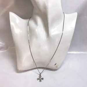 K18WG ダイヤモンド ネックレス 0.346ct