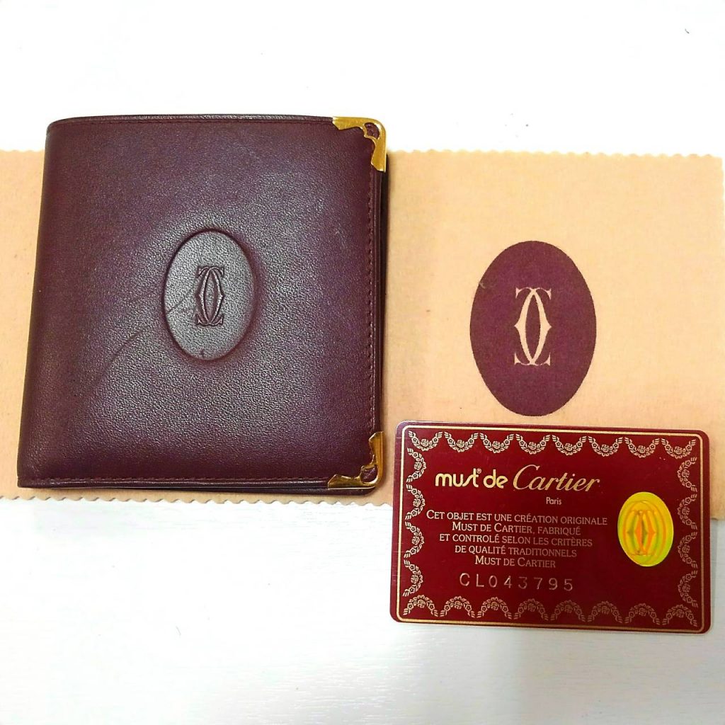 1494円 【送料0円】 Cartier カルティエ 折り財布