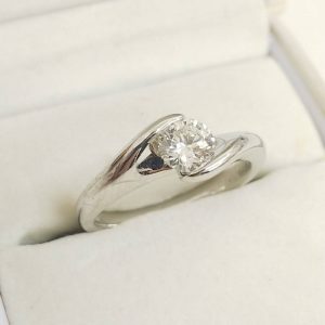 Pt900リング0.48ctダイヤ付き